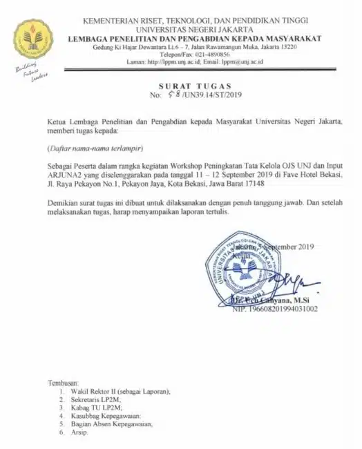 Contoh Dinas Penelitian