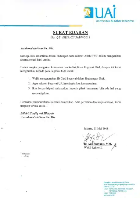 Surat Dinas Edaran