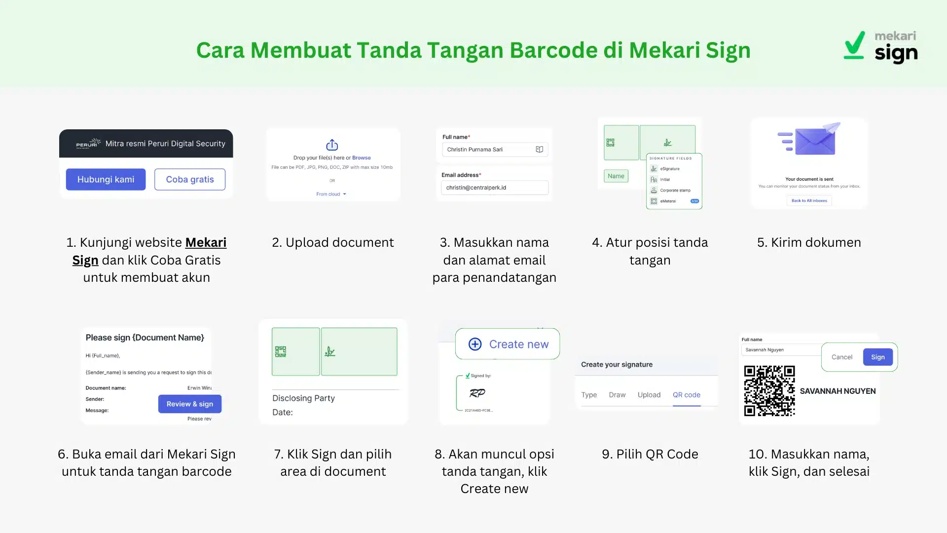 Cara Membuat Tanda Tangan Barcode di Mekari Sign