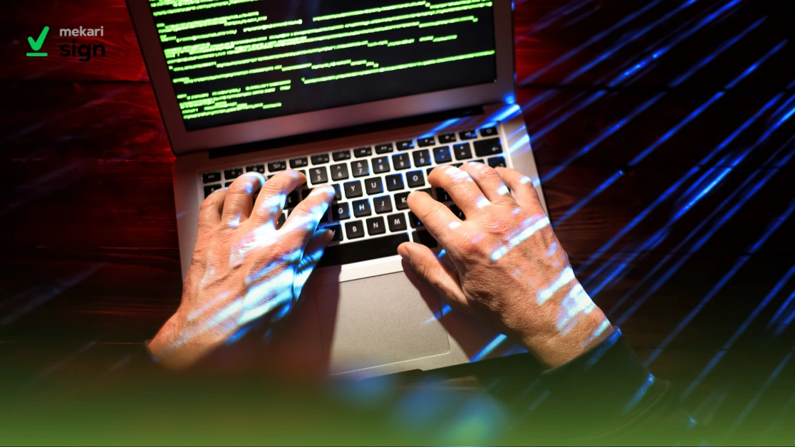 Ilustrasi seorang hacker peretas dalam Cyber crime