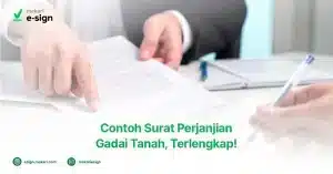 Contoh Surat Perjanjian Gadai Tanah dan Sawa