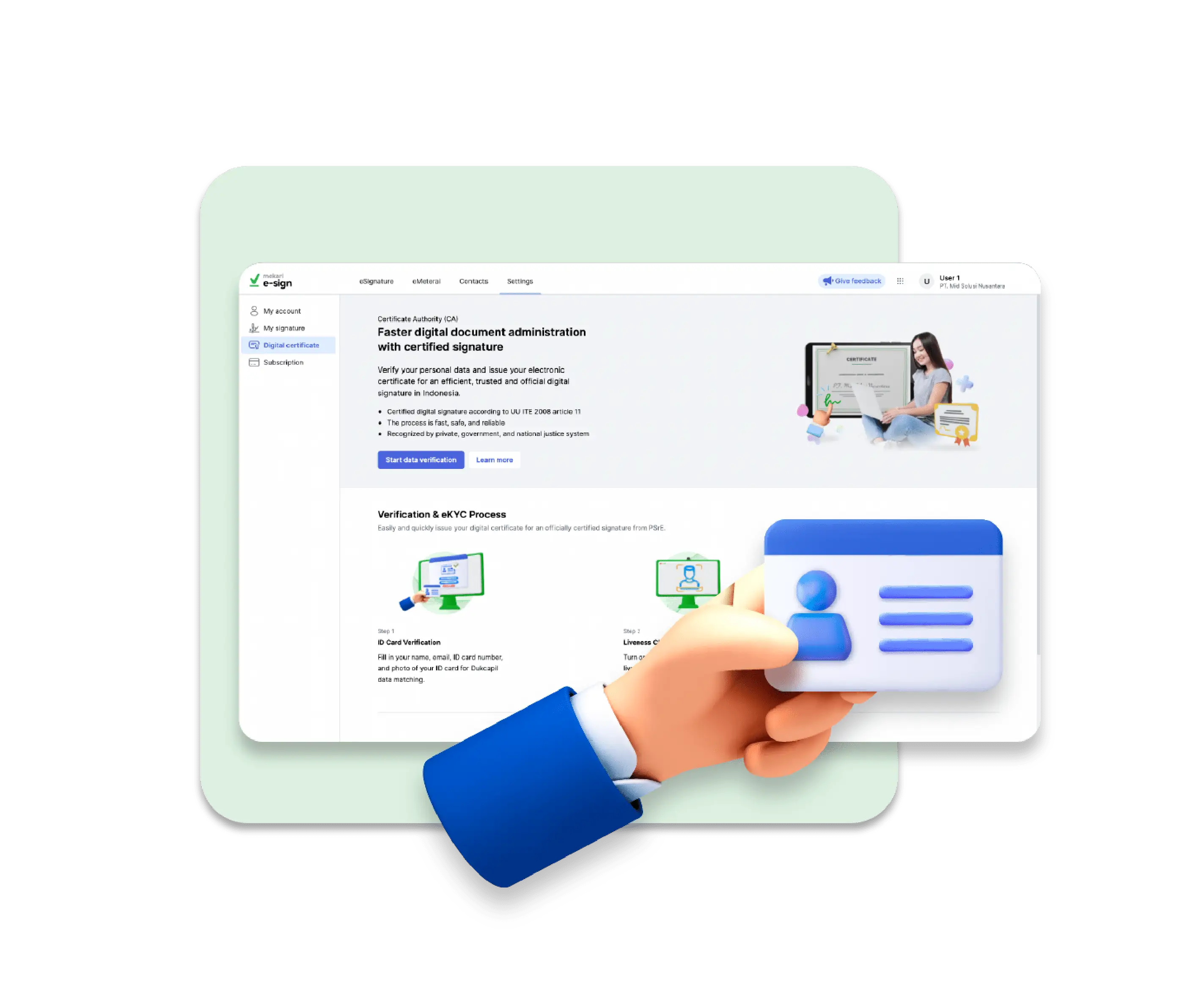 audit trail: know your customer