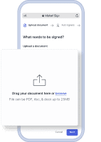 step 2 emeterai: Upload dokumen dan tentukan pihak penandatangan