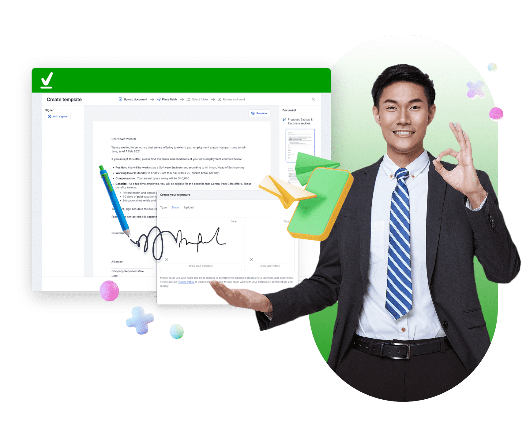 Tanda tangan online Mekari Sign