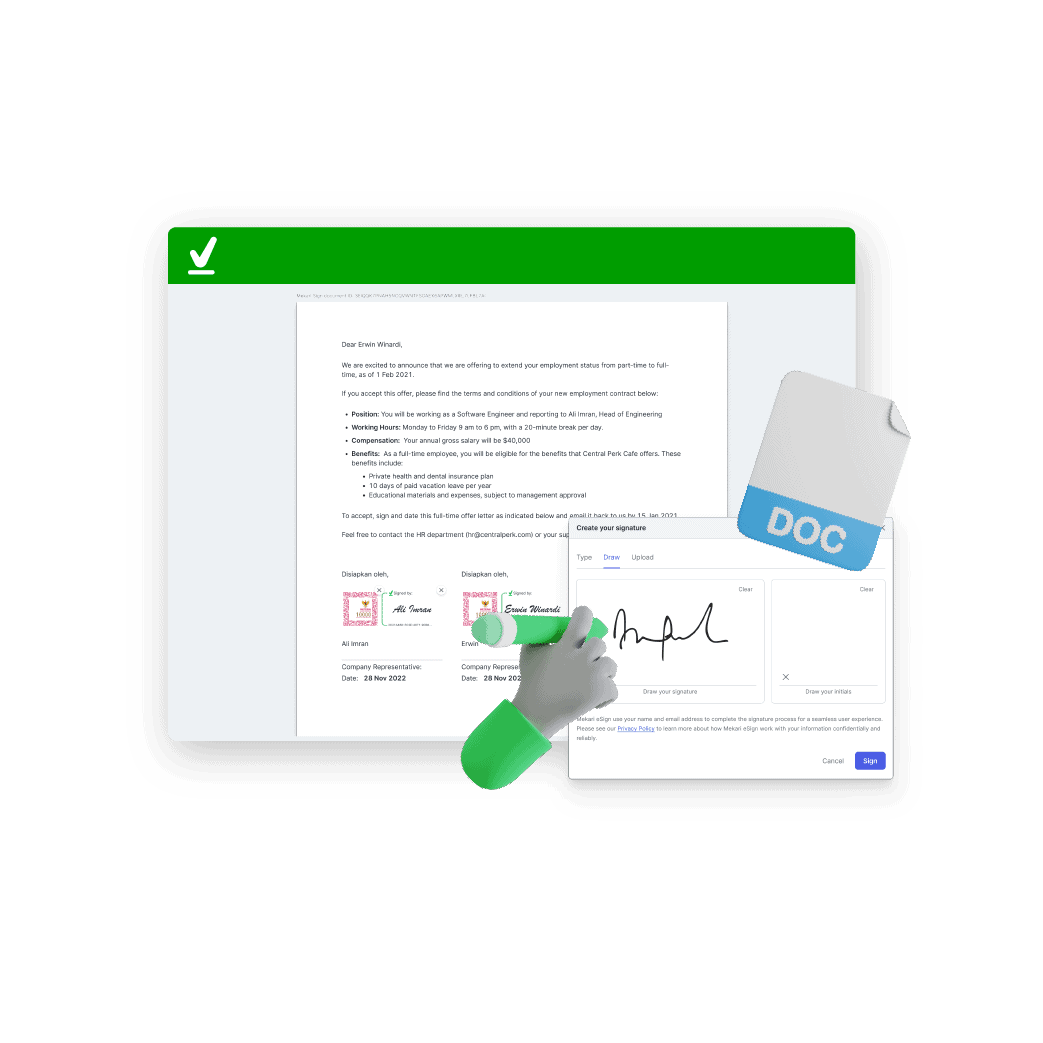 How to sign a document in Word