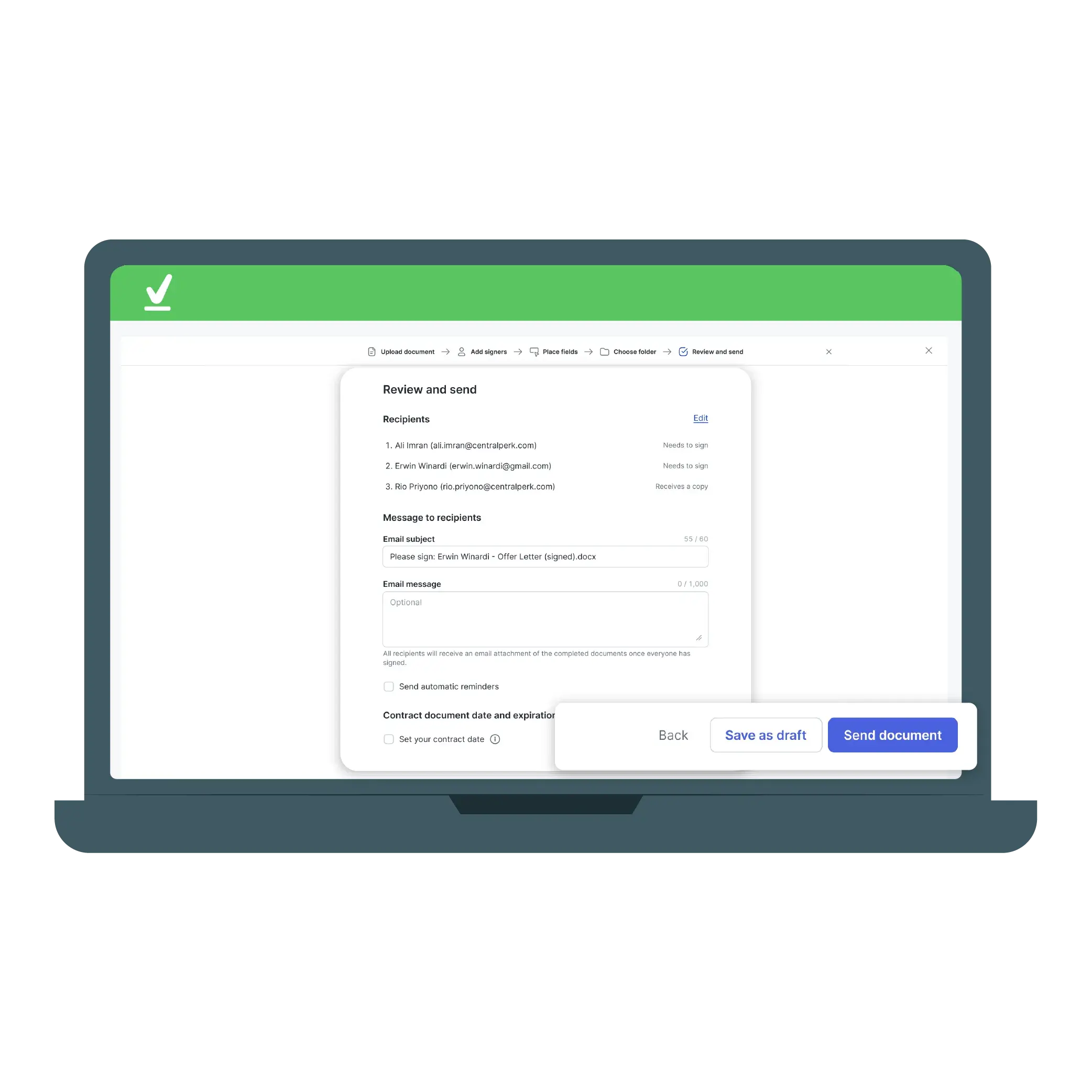step 4 tanda tangan online