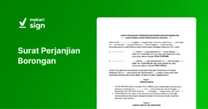 Surat Perjanjian Borongan