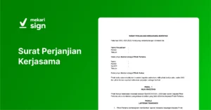 Surat Perjanjian Kerjasama