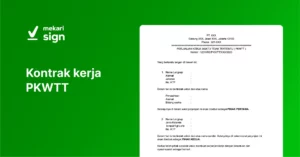 Kontrak Kerja PKWTT (Perjanjian Kerja Waktu Tidak Tertentu)