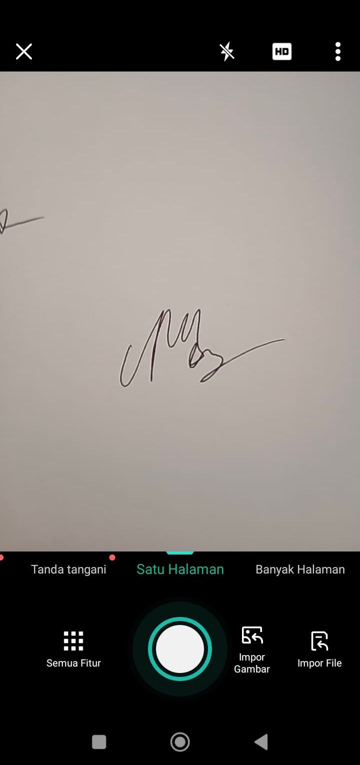 cara scan tanda tangan di android melalui aplikasi camscanner