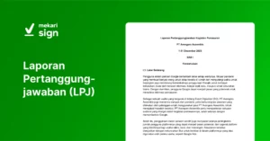 Laporan Pertanggungjawaban (LPJ)