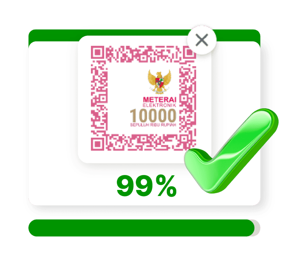 Proses pembubuhan emeterai yang mudah dan cepat