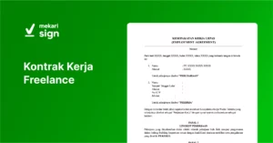 Kontrak Kerja Freelance