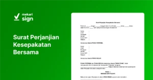 Surat Perjanjian Kesepakatan Bersama