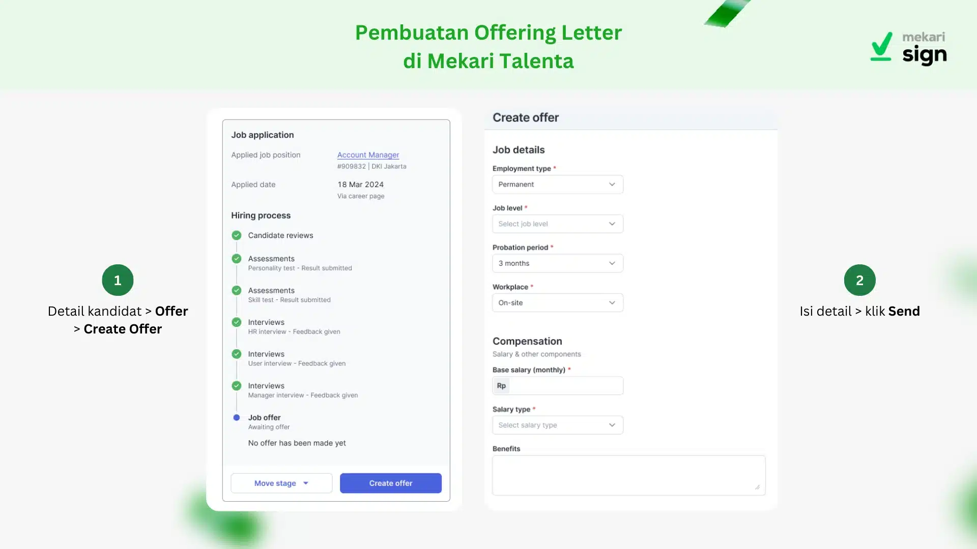 Step 1 Cara Kerja Integrasi Mekari Sign x Talenta pada Proses Rekrutmen 