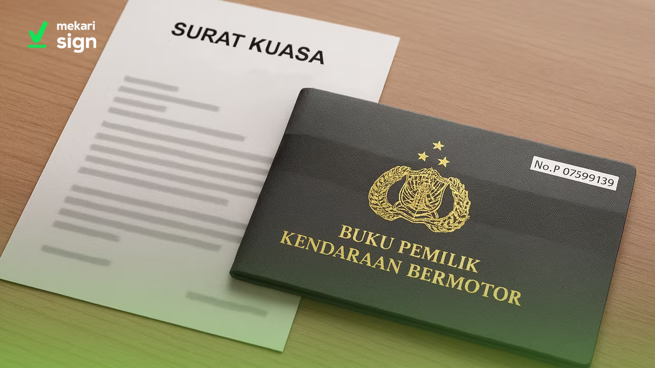Contoh surat kuasa pengambilan BPKB kendaraan secara sah dan resmi