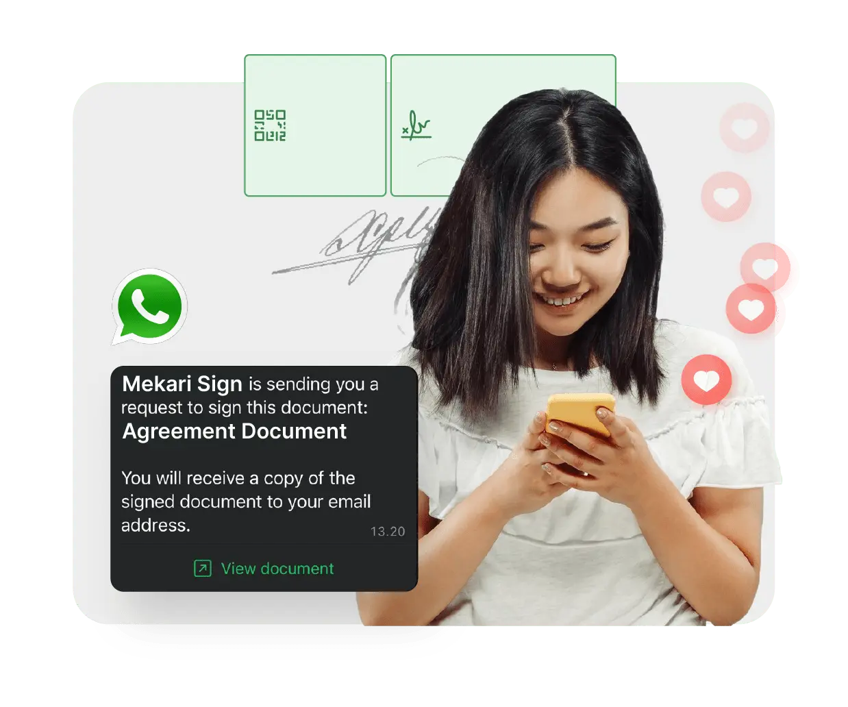 WhatsApp document delivery