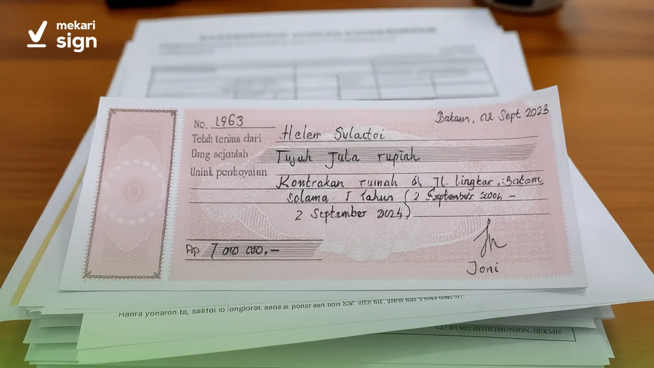 contoh lengkap kuitansi pembayaran dan jual beli beserta template PDF yang bisa diunduh dan disesuaikan dengan kebutuhan