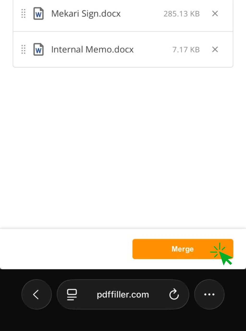 cara menggabungkan file word di hp
