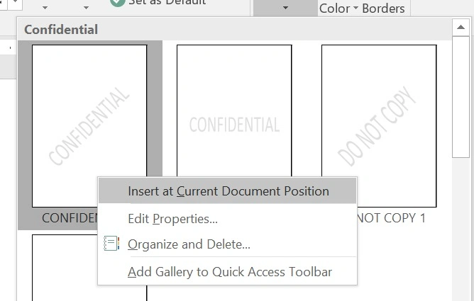 cara buat watermark di word di halaman tertentu atau tidak semua halaman