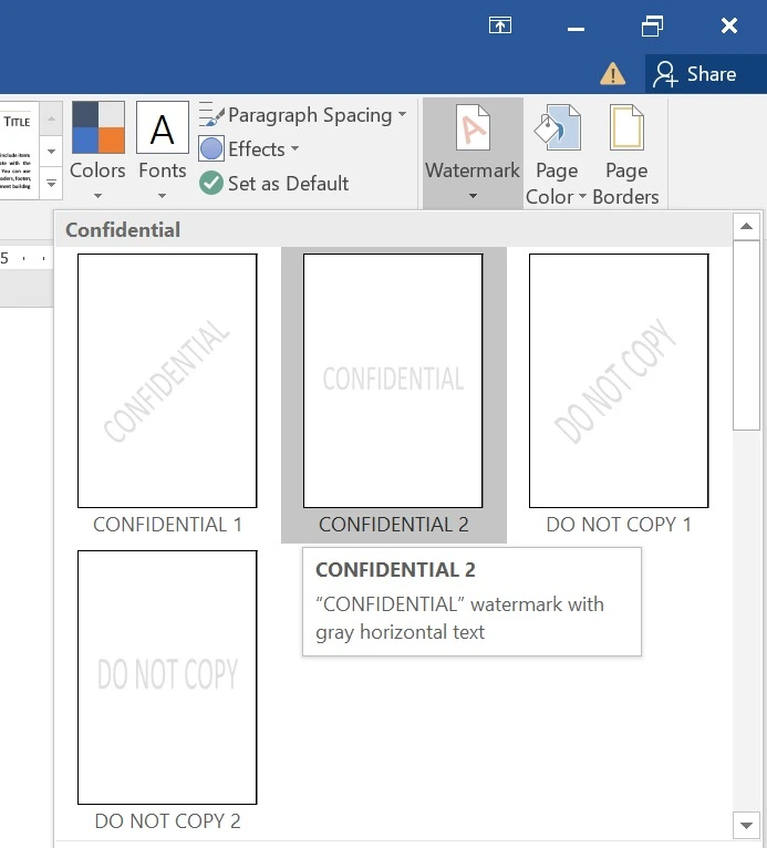 cara buat watermark di word di seluruh halaman