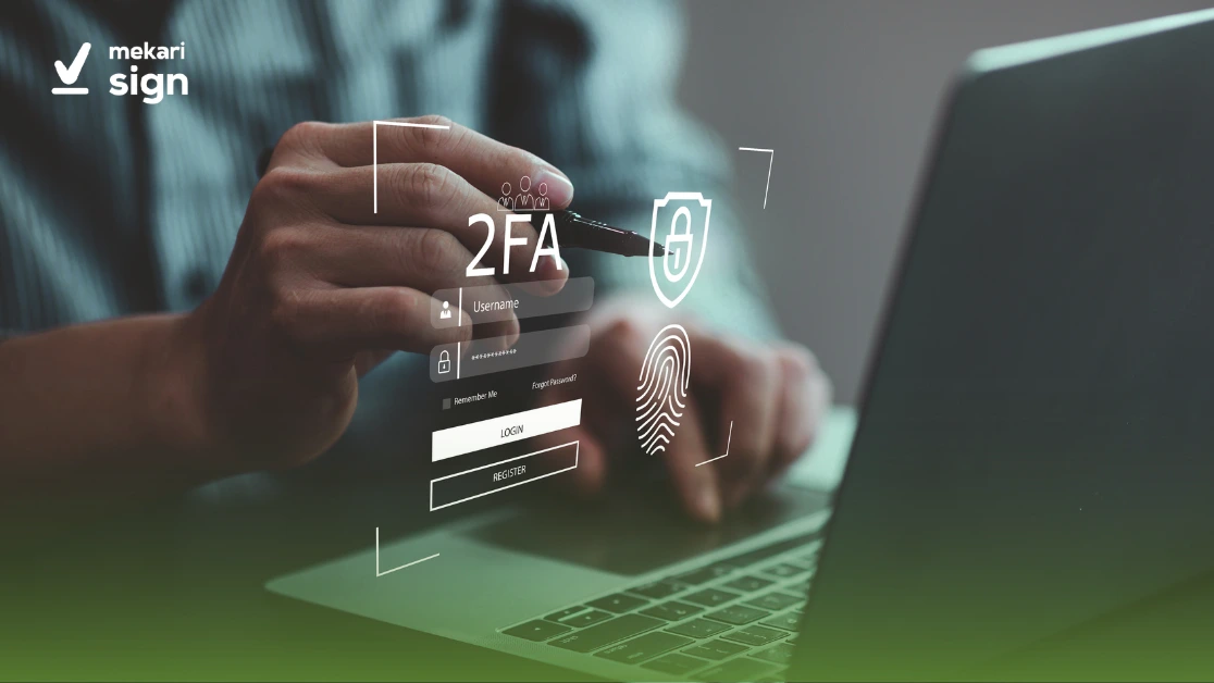 autentikasi dua faktor (2FA) adalah metode keamanan digital yang mengharuskan pengguna melewati dua tahap verifikasi berbeda untuk login akun atau melakukan sesuatu. contoh 2FA yaitu kode OTP, aplikasi authenticator, biometrik, push notifications, dan token fisik.