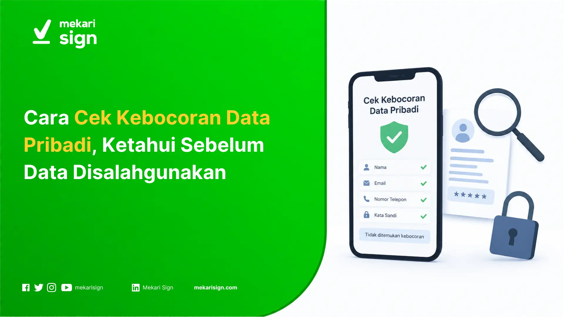 Featured Image Cara Cek Kebocoran Data Pribadi