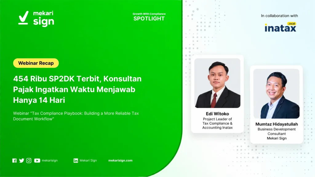 [Sign] Menjawab SP2DK dalam 14 Hari, Siapkah Dokumen Perusahaan?